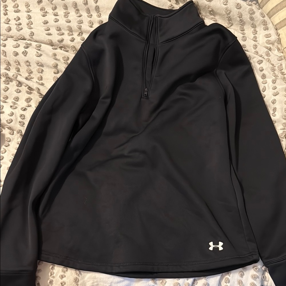 Under Armour Midnight Black Quarter-Zip Pullover
